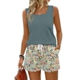 thumbnail image 2 of Short Sets Women 2 Piece Outfits Tank and Shorts Set Casual Summer Outfit Matching Sets Plus Size Two Piece Short Set Shorts Outfit Lounge Sets for Women Summer Comfy Summer Outfits for Women, 2 of 5