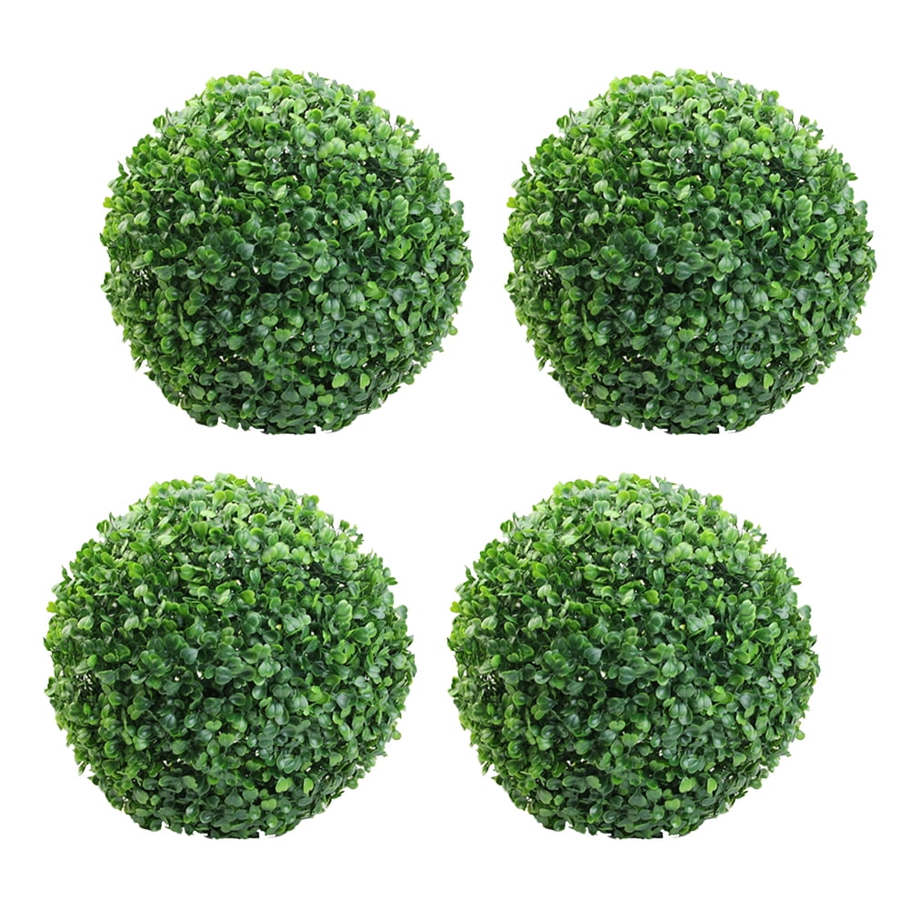 leaveforme 4Pcs Artificial Plant Ball Topiary Tree Boxwood Home Outdoor