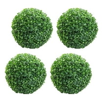 leaveforme 4Pcs Artificial Plant Ball Topiary Tree Boxwood Home Outdoor Wedding Party Decoration(18CM)