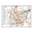 thumbnail image 2 of Baedeker 18x15 White Modern Wood Framed Museum Art Print Titled - Salzburg Austria - Baedeker 1896, 2 of 4