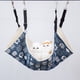 thumbnail image 2 of Hamaca para gatos, alfombra para gatos de casa de otoño e invierno, hamaca de jaula de hierro para gatos de felpa, cama colgante para gatos con arena para gatos, hamaca con jaula para hámste, 2 of 4