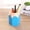 Blue, variant on Cute Pencil Shaped Pen Holder for Desk - Fun Classroom Decor & Teacher Appreciation Gifts - Pencil Flower Vase & Desktop Stationery Organizer