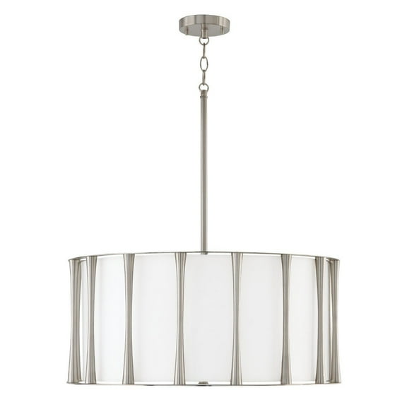 4 Light Pendant In Modern Style-11 Inches Tall And 24.5 Inches Wide-Brushed Nickel Finish -Traditional Installation Capital Lighting 344641Bn