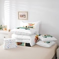 thumbnail image 6 of Catabedysis Summer Fun 7-Piece Twin Bedding,Ice Cream Truck Print Bedding Comforter Set For Boys,Multicolor,Colorful Stars Reversible, 6 of 7