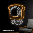 thumbnail image 3 of Glowneon Astronaut Sandwich Neon Sign, Spaceman Bake Decor Led Sign, 3 of 4