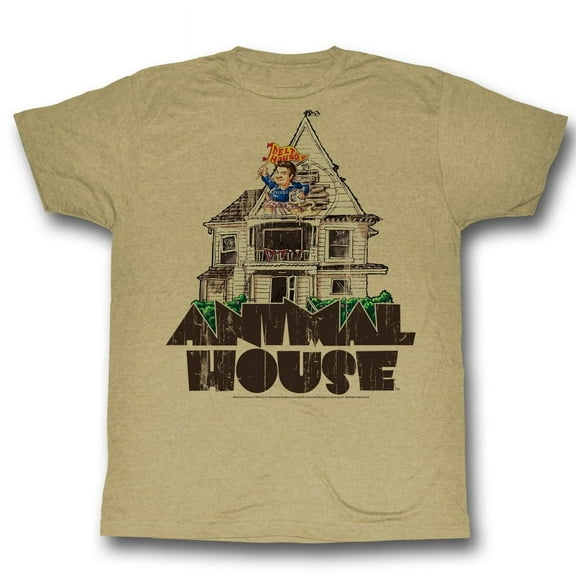 Animal House Flag Flyer Khaki Adult T-Shirt