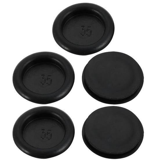 5pcs 35mm Drill Hole Diameter Electrical Rubber Wire Protection Grommet Gasket