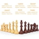 thumbnail image 5 of Chess Pieces Vamslove Staunton de madera, tamaño king, 4.5 pulgadas, juego de 32 unidades, 5 of 7