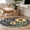 Gray, variant on Round Area Rugs Collection 3 Ft, You Are My Sunshine Non-Slip Residential Carpet, Yellow Sunflowers Cute Bees Heart Black Indoor Crawling Mats Doormat Runner Rugs Play Mat for Bedroom