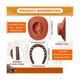 thumbnail image 2 of 24 Pieces Western Theme Lucky Horseshoe Ornament and Mini Hat Crafts Miniature Horse Shoes Wedding, 2 of 5