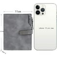 thumbnail image 2 of Classic Bifold Wallets, Leather Wallet with Separate Id Card Window, Waterproof & Scratch-Resistant, Ideal For Travel, Smooth Silver Zipper, Large Capacity, 2 of 5