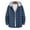 Blue, variant on Njoeus Hoodies Plaid Shirt for Men Long Sleeve Casual Regular Fits Lightweight Button Up Hooded Shirts