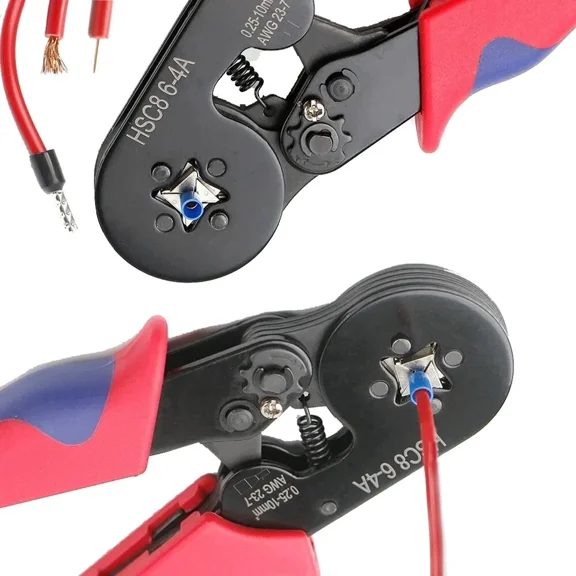 Ferrule Ratchet Crimper Plier Crimping Tool Cable Wire Electrical Terminals Kit