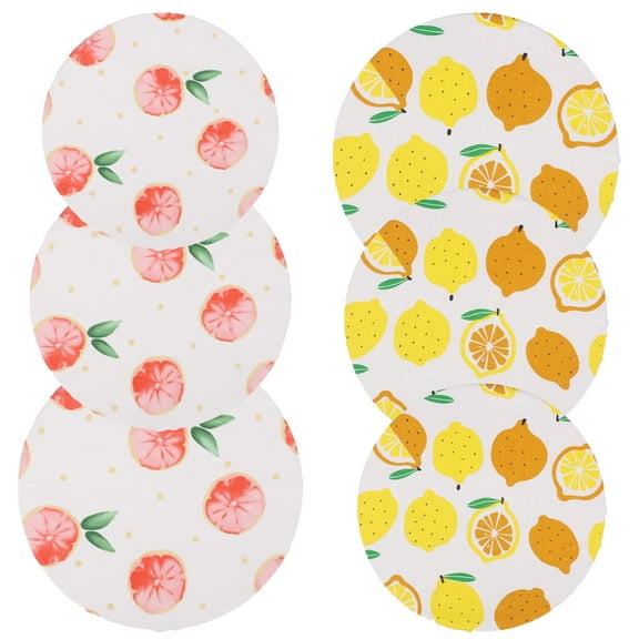 6Pcs Reusable Cotton Bowl Covers for Bread Proofing Cotton Cloth Flexible Wraps for Bread Proofing Food Leftover