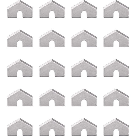 LEEYNEER Stainless Steel Cutter Blades Pyramid Blades for Automatic Drywall NorthStar TapeMaster Premier TapeTech Columbia BlueLine USA Concorde Taping Tools (20 Pack)