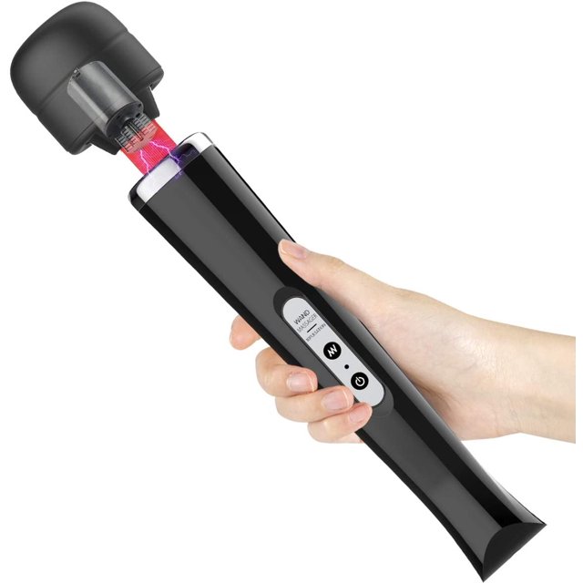 CordlessPersonalWandElectricMassagerwith10PowerfulMagicVibrations,RechargeableHandheldBackMassagerWandMassageforDeepMusclesPainRelief
