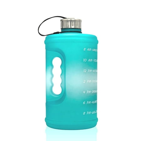 

GiliGiliso Clearance 2.2L Plastic Bottle Frosted Gradient Bouncing Cup Sports Bottle Space Cup