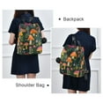 thumbnail image 4 of FORMRS Women's Travel Backpack Purse Anti-Theft Hidden Pockets Casual Shoulder Bag, Orange Mushroom, 4 of 7