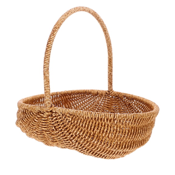 SOPOTUTU Woven Storage Basket Outdoor Use Plastic 1Pack
