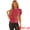 Hot Pink, variant on Women's Velvet Sequin Short Sleeve Clubwear Blouse M Hot Pink