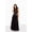 Black, variant on Little Mistress Womens Hallie Sequin Embroidered Maxi Dress