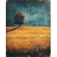 thumbnail image 1 of Qisvanset Framed Canvas Wall Art, 12x16 Inch Vintage Prairie Rustic Farmhouse Landscape Art, 1 of 5