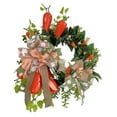 thumbnail image 3 of Guirnalda colgante de Pascua para puerta delantera, guirnalda redonda de conejo, corona de primavera para puerta, porche, fiesta, Festival, jardín 45cm, 3 of 9