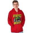 thumbnail image 4 of Cool Street Beast Cartoon Racecar Zip Hoodie Sweatshirt Men Brisco Brands S, 4 of 6