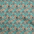 thumbnail image 1 of oneOone Cotton Silk Turquoise Blue Fabric Poker Card Quilting Supplies Print Sewing Fabric By The Yard 42 Inch Wide, 1 of 5