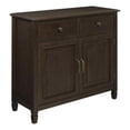 thumbnail image 1 of Atlin Designs Armoire de Rangement d'Entrée Traditionnelle en Bois Brun Châtaigne, 1 of 10