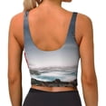 thumbnail image 3 of Lsque 3d Lighthouse in the Surf Printed Women'S Sports Bra, Compression, Moisture Wicking, High-Impact Sports Bra For Women,Supportive sports bra-XX-Large, 3 of 9
