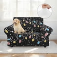 thumbnail image 4 of XYZCANDO Christmas Lights Home Stylish Armchair Slipcover 1 Piece Stretch Chair Cover for 1 Cushion Couch Armchair Washable Furniture Protection Cover for Living Room, 4 of 6