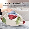 thumbnail image 4 of Yayeee Pillowcase Standard Size Set of 2 Satin Wrinkle Resistant Pillow Case, Watercolor Cherry, 4 of 7