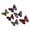 Black, variant on mdesiwst 6 Pcs 3D Butterfly Wall Decor Double Layer Wings Butterfly Decorations Removable Glitter Metallic Hollow Room Mural Art for Bedroom Living Room Party Decoration