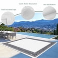 thumbnail image 3 of White Greek Key Outdoor Rug 5x7 Ft - Reversible Patio Rug Outdoor Camping Rugs, Geometric Greece Ancient Farmhouse Geo Washable Indoor Outdoor Area Rugs, Non-Slip Outdoor Carpet Runner for Deck/Porch, 3 of 8
