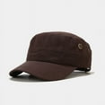 thumbnail image 1 of Vintage Army Baseball Cap Cotton Cadet Hat Breathable Flat Cap Spring Autumn Sun Cap, 1 of 6