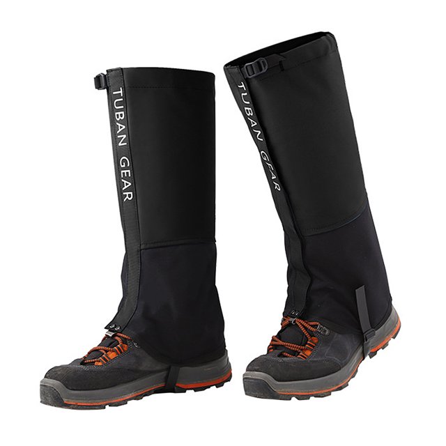 Cubrezapatillas impermeable para esquí de travesía en el desierto Abanopi Negro