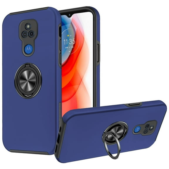 For Motorola Moto G Play XT2093DL 2021 Chief Kickstand Cover Cell Phone Case - CHF Blue