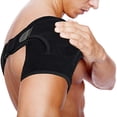 thumbnail image 4 of 2Pack Compression Recovery Shoulder Brace - Highest Copper Content Shoulder Stability Support Brace. Adjustable Fit Sleeve Wrap Men Women. Relief for Shoulder Injuries, Tendonitis (One Size Regular), 4 of 6