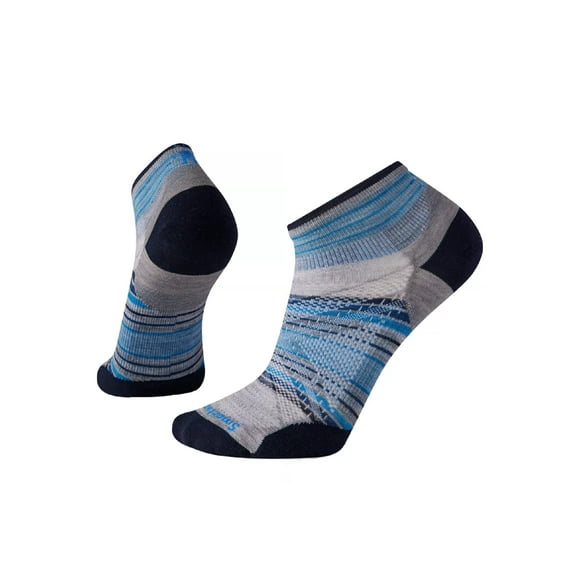 Smartwool Run Zero Cushion Merino Wool Low Ankle Socks - Running & Workouts - Light Gray, XL
