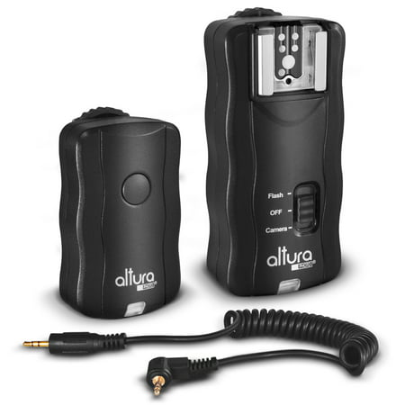 Altura Photo Wireless Flash Trigger for Canon w/Remote Shutter (Canon EOS 80D, 77D, 70D, 60D, Rebel T7i, T6i, T6, T5i, T5, T4i, T3i, T3, SL1, SL2 DSLR (Best Wireless Flash Trigger 2019)