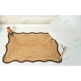 thumbnail image 5 of Hand Braided Beige Color Natural Jute Rug Scalloped Area Rug Rectangle Rug, 5 of 5