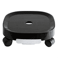 thumbnail image 3 of Plant Pallet ,Plant Stand with Wheels and Water Container, Flower Pot , Round Flower Pot with Roll, White, 3 of 5