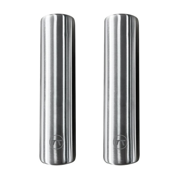 Outset Stainless Steel Cylinder Ice Packs, Set of 2 Reusable Travel Coolers, 6.3" x 1.6” Ideal For Lunch Boxes