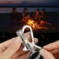 thumbnail image 5 of Costeam Metal Keychain Lighter Portable Windproof Emergency Lighter with Key Ring for Outdoor Camping Hiking Survival Gear Accessories, 5 of 5