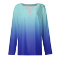 thumbnail image 4 of Shirts for Women Dressy Casual Womens Long Sleeve V Neck Shirts Basic Tee Casual Top Fall Trendy Tunic Outfits Fitted T Shirts, 4 of 5