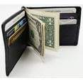 thumbnail image 4 of Genuine Leather Men's Bifold Money Clip Front Pocket Credit Card Wallet, 4 of 10