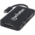 thumbnail image 1 of Convertidor USB-C 4 en 1 para Audio/Video Manhattan USB 3.1 Tipo-C Macho a HDMI/DP/VGA/DVI Hembra, 1 of 2
