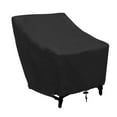 thumbnail image 6 of Backyard Chair Dust Covers Outdoor Furniture Cover Waterproof Sunscreen Stackable Armchair Cover Folding Highback Chair Protector, 6 of 6