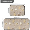 thumbnail image 2 of SKYSONIC Coffee Beans Cups Cupcakes Kitchen Rugs Set of 2, Cartoon Heart Floor Runner Area Rug Washable Carpet Mat Perfect for Living Room Bedroom Entryway, 2 of 7